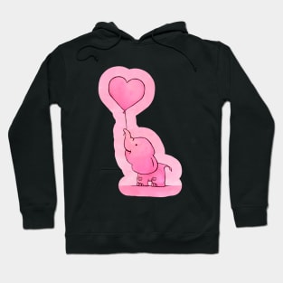 Pink Elephant A Hoodie